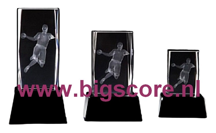 Handbal 3D Kristal BSST 67578 t/m 67580